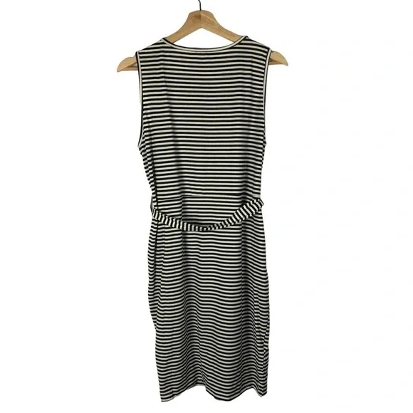 Cupshe Black & White Belted Stripe Mini Dress M - Picture 3 of 5